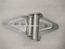 Commercial Steel White Zinc Plated Garage Door Hinges Industrial Metal Stamping