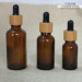 amber color bottle with dark color dropper