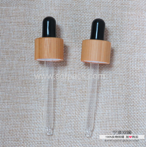 5ml10ml15ml30ml50ml100ml Amber color essential oil bottle with dark color bamboo dropper