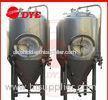 Industrial Conical Stainless Steel Fermenter Tank 2MM - 5MM Thickness
