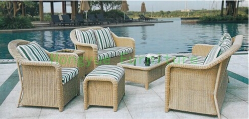 Outdoor sofa sets furniture in rattan wicker materials