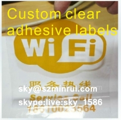 Minrui Uncopied Self Adhesive Custom Warning Labels Stickers from Vinyl Label Material