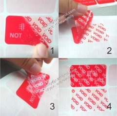 Red Void Label Security Seal Sticker