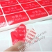 Red Void Label Security Seal Sticker