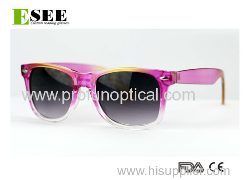 acetate colorful sunglasse with scratch resistance and UV protection