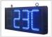 Double Sides Blue LED Gas Station Sign IR 10M RF 100M with Poosled Time Temperature System