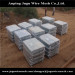 Metal folding collapsible mesh pallet cage