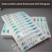 Destructible security eggshell stickers embossed with hologram foil