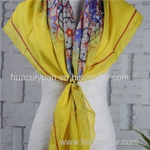 Custom Logo Chiffon Scarf