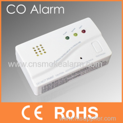 LCD display free standing co detection alarm