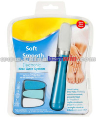 Smooth electronic Nail Care System electric nail file polish Package as seen on TV