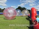 Grass Red Cord Inflatable Zorb Ball Inflatable Human Hamster Ball 2.8m x 1.8m Dia