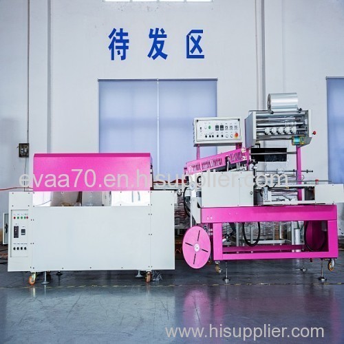 heat shrinkable tunnel phone line automatic packaging machinery phone box sealing equipment with CE approved