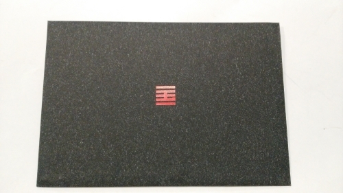 Customized envelope-like grey kraft gift bag designed for China Academy of Art