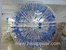 Custom Blue Inflatable Zorb Ball / Amusement Park Hamster Balls For Humans