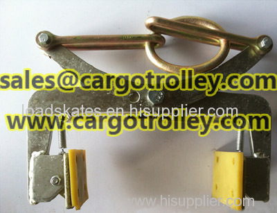 Scissor lifter clamps details