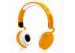 UV Print Mobile MP3 HI FI Stereo Headphones / 40mm HI FI StereoSpeaker with PVC Cord