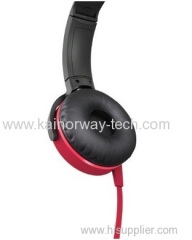 Sony MDR-XB450 Xtra Bass Overhead Portable Headphones Red with Mic