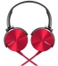 Sony MDRXB450 Extra Bass On-the-ear XB Foldable Headphones Red