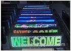 7 Color Scrolling Outdoor Programmable LED Sign 1R1G1B with Aluminium Alloy Steel Cabinet