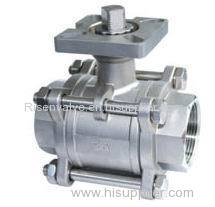 STAINLESS STEEL BALL VALVE WITH MOUNTING PAD