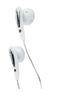 White ABS 15mm Speaker In Ear Earbuds With Mic And Volume Control