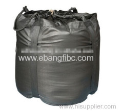 black FIBC jumbo bulk bag for carbon black with PE liner