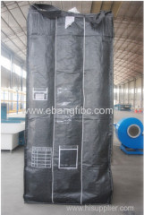 black FIBC jumbo bulk bag for carbon black with PE liner