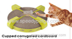 Speedy Pet Brand Cupped corrugated cardboard with steady feet