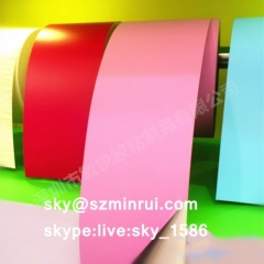 Exclusive Custom Color Destructible Label Materials Fluorescent Color Eggshell Paper Roll