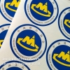 Custom Logo Clear Vinyl Sticker Waterproof Transparent Label PET Glass Sticker Roll Packaging Clear Sticker