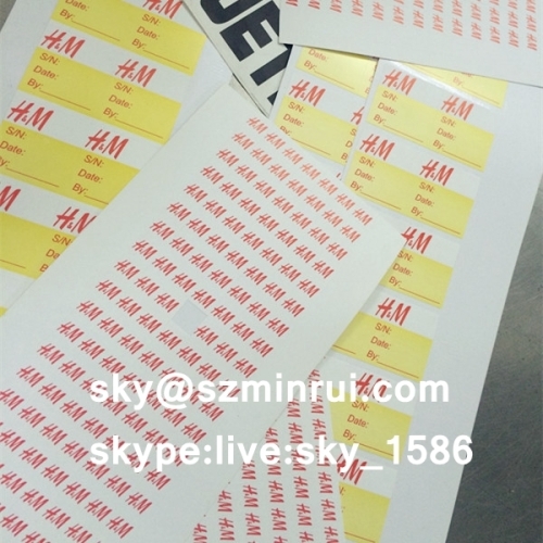 Brand Sticker/brand anti-counterfeit/self destructive vinyl labels