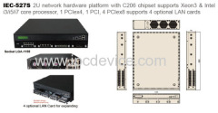 2u Rackmount chassis Xeon Network Security Platform for UTM firewall system