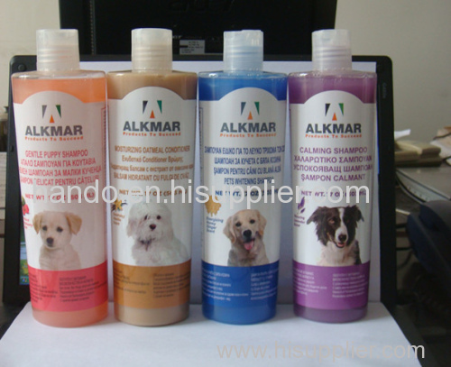 17oz pet whiteing shampoo(whitening puppy calming oatmeal)