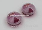 Round Shape Clear Plastic Pill Box With 3 Cpmpartments / Pill Storage Containers