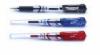 Cool Black / Red / Blue Gel Ink Pens With Textured Non - Slip Grip