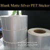 Custom Self Adhesive Printing Product Sticker Label Anti-counterfeiting Label Matte Silver Roll Label For Retail