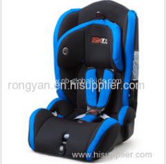 Baby car seats with one pull adjustment