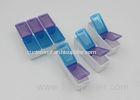 Pormotion Detachable Daily Medication Pill Boxes Blue And Purple Color