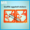 UV printing ink weather proof destructible label vinyl eggshell sticker graffiti