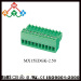 Green male right angle plug in terminal block connectors 2.54mm