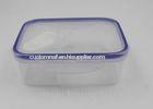 Dishwasher Safe Air Tight clear Plastic Lunch Boxes / Lunch Containers With Dividers