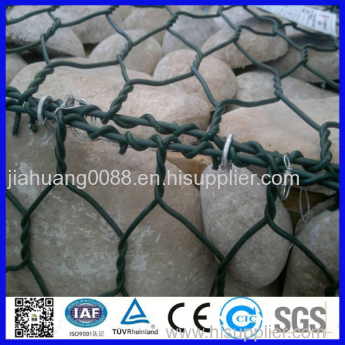 Direct factory PVC coated/galvanized/hexagonal gabion box /hesco barrier gabion box