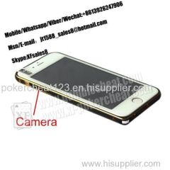 Golden Color Iphone 6 Mobile Phone Camera Used In Private Cards Game