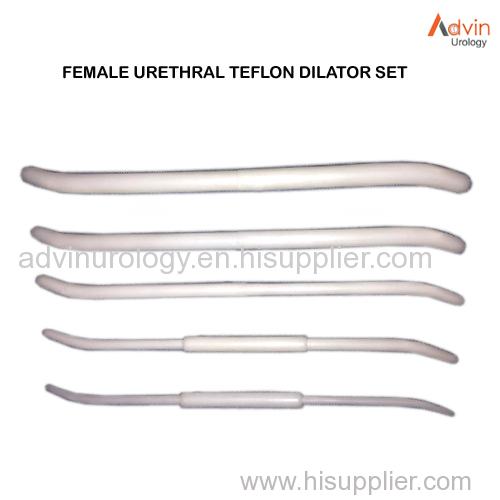 Female urethral Teflon dilator SET