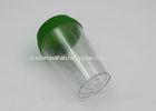 Reusable Double Wall Clear Plastic Coffee Cups With Lids / Plastic Travel Coffee Mugs