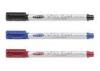 Multi - Color Quick Drying Slim White Board Markers In Ink Blue / Black / Red Color