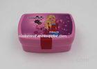 Eco Friendly Pink Cartoon Plastic Lunch Boxes For Adults With Lock In Office