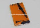 Small Stationery Recycled Paper Notebook / Journal With Plastic PP Cover