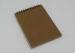 Eco - Friendly Pocket Kraft Paper Notebook With Line Printing Inside / Spiral Notepad